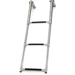 Трап телескопический складной 3 черных ступени 310 мм (040102BT)